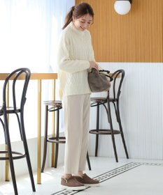 ANY 【ウエストゴム/リントラク加工/裏起毛/ストレッチ】シークレットウォーム　テーパードパンツ