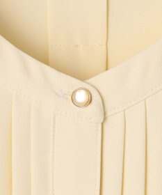 ANY SIS バンドカラーフロントタック ブラウス