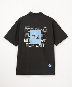 PW CIRCULUS 最新作！【MEN】 PIXEL GRAPHIC モックネックT ゴルフ