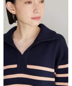 AMERICAN HOLIC バイパチ衿付きニットチュニック