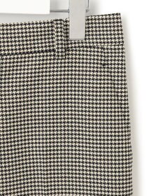 23区 L 【洗える】ガンクラブチェックストレッチ アンクル パンツ