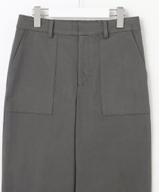 J.PRESS LADIES 【洗える】サテンストレッチプレミアムピーチ ベイカー パンツ