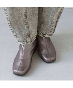 MODE ET JACOMO <carino>【レイン対応】スクエアトゥローヒールブーツ