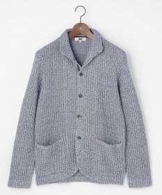 JOSEPH ABBOUD 【エコ素材和紙使用・日本素材】和紙杢メッシュクルーネック ニットジャケット