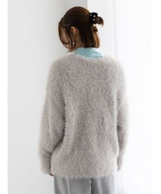 Te chichi シャギーVネックカーディガン