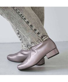 MODE ET JACOMO <carino>【レイン対応】スクエアトゥローヒールブーツ