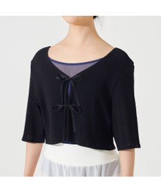 Chacott 【ノーソーイングニット】2wayメッシュニットボレロ