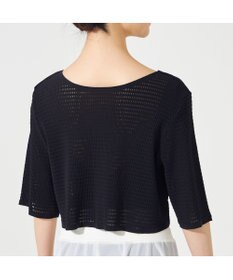 Chacott 【ノーソーイングニット】2wayメッシュニットボレロ