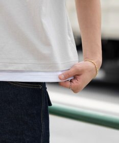 WEGO 【ユニセックス着用ITEM/MLサイズ展開】フェイクレイヤードキーネックT（SS）