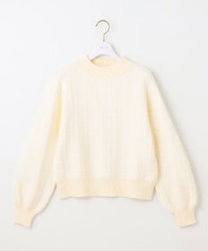 ANY SIS 【洗える】フラッフィーパターン ニット