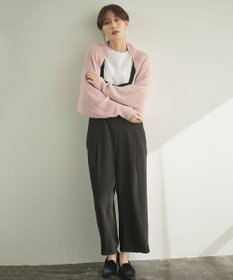 #Newans 【洗える】エアリーウールボレロカーディガン