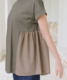 Tiaclasse 【洗える】バイオシルケット裾フリルプルオーバー