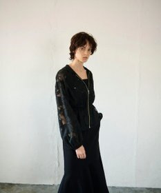 GRACE CONTINENTAL ジャガード刺繍ブルゾン