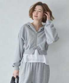 WEGO ショートZIPパーカー