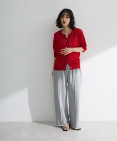 Green Parks スキッパー半袖ニットカーディガン