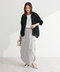 Green Parks フラワー柄チュールブルゾン