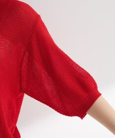 Green Parks スキッパー半袖ニットカーディガン