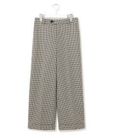 23区 S 【洗える】ガンクラブチェックストレッチ アンクル パンツ
