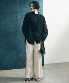 UNFILO 【セットアップ着用可】TENNEN TOUCH タックワイドパンツ