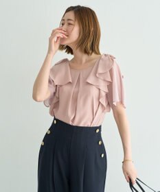YECCA VECCA リボンスリーブブラウス