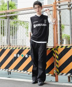 WEGO 【ユニセックス着用ITEM/2点セット】アンサンブルゲームロゴニットベスト