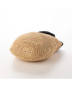 UNBILLION cachecache ラフィア切り替え編みバケツトートバッグ