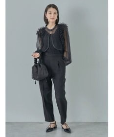 earth music&ecology ＳＥＴ２点チュールブラウス付きキャミワンピース