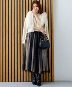 組曲 ナイロンファー半袖プルオーバー