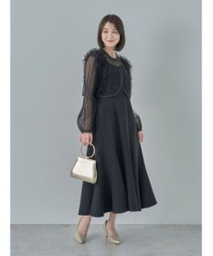 earth music&ecology ＳＥＴ２点チュールブラウス付きキャミワンピース