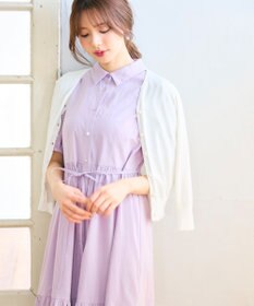 Feroux 刺繍入りシャツ ワンピース