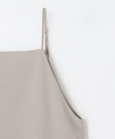 ANY L 【洗濯機可/セットアップ可/UVケア/速乾/イージーケア】サラサラテックリネンキャミソールワンピース