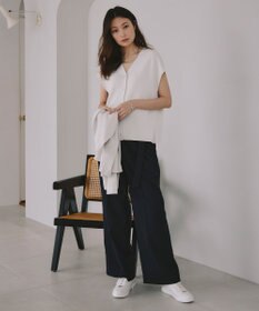 ICB 【洗える】Vi/Peブッチャー タックワイドパンツ