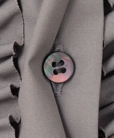 #Newans 【シワになりにくい/洗濯機可能】ロングフリルチュニック