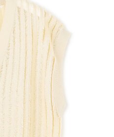 23区 【SLOW/一部店舗限定】フリンジニット ジレ