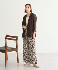 YECCA VECCA マシンウォッシャブルリネンライクジャケット