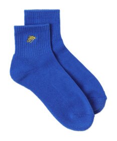 WEGO カラーロゴ刺繍アンクルパイルソックス