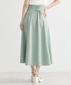 earth music&ecology バックレースアップスカート