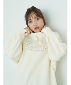 earth music&ecology 裏毛ロゴチュニック