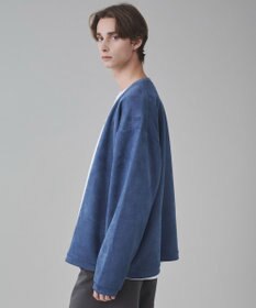 WEGO 【ユニセックス着用アITEM/２点SET】フェイクスウェードアンサンブルカーディガン