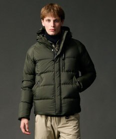 JOSEPH ABBOUD MOUNTAIN 【サステナブル/軽量/7ポケット/JAPANファブリック】ライトナイロンワッシャーアウトドア ダウンブルゾン