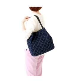 IBIZA バケーロ　ロゴデニム　セミショルダーバッグ