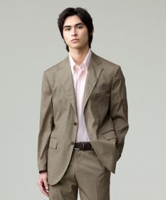 J.PRESS MEN 感動！？上品な見た目に着心地抜群なセットアップ【MECHANICAL】【超軽量 / 清涼感 / 洗える】 ハイパワーストレッチ リネンルックジャケット