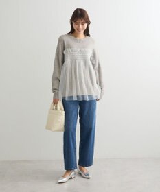 Green Parks ・ＡＮＤＳＥＡＲＣＨ　チュールレイヤードニット