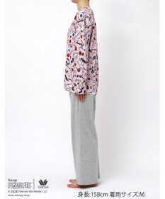 WACOAL PEANUTS パジャマ 長袖 長ズボン 綿100%(本体) スヌーピー レディース FDX561 /ワコール