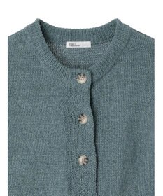 CRAFT STANDARD BOUTIQUE 洗えるコードモールクルーネックカーデイガン