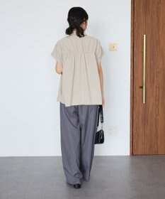CRAFT STANDARD BOUTIQUE シャーリングショートスリーブブラウス