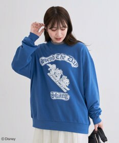 Green Parks ミッキー＆フレンズ／プリント裏毛プルオーバー