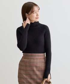 Green Parks ・Ｐｅｔｉｔ　Ｆｌｅｕｒ　ボトルネックリブニット