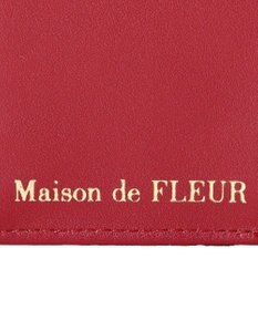 Maison de FLEUR リーフ付きチェリーウォレット