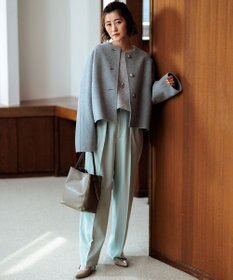 23区 S ウールリバー ノーカラーコート